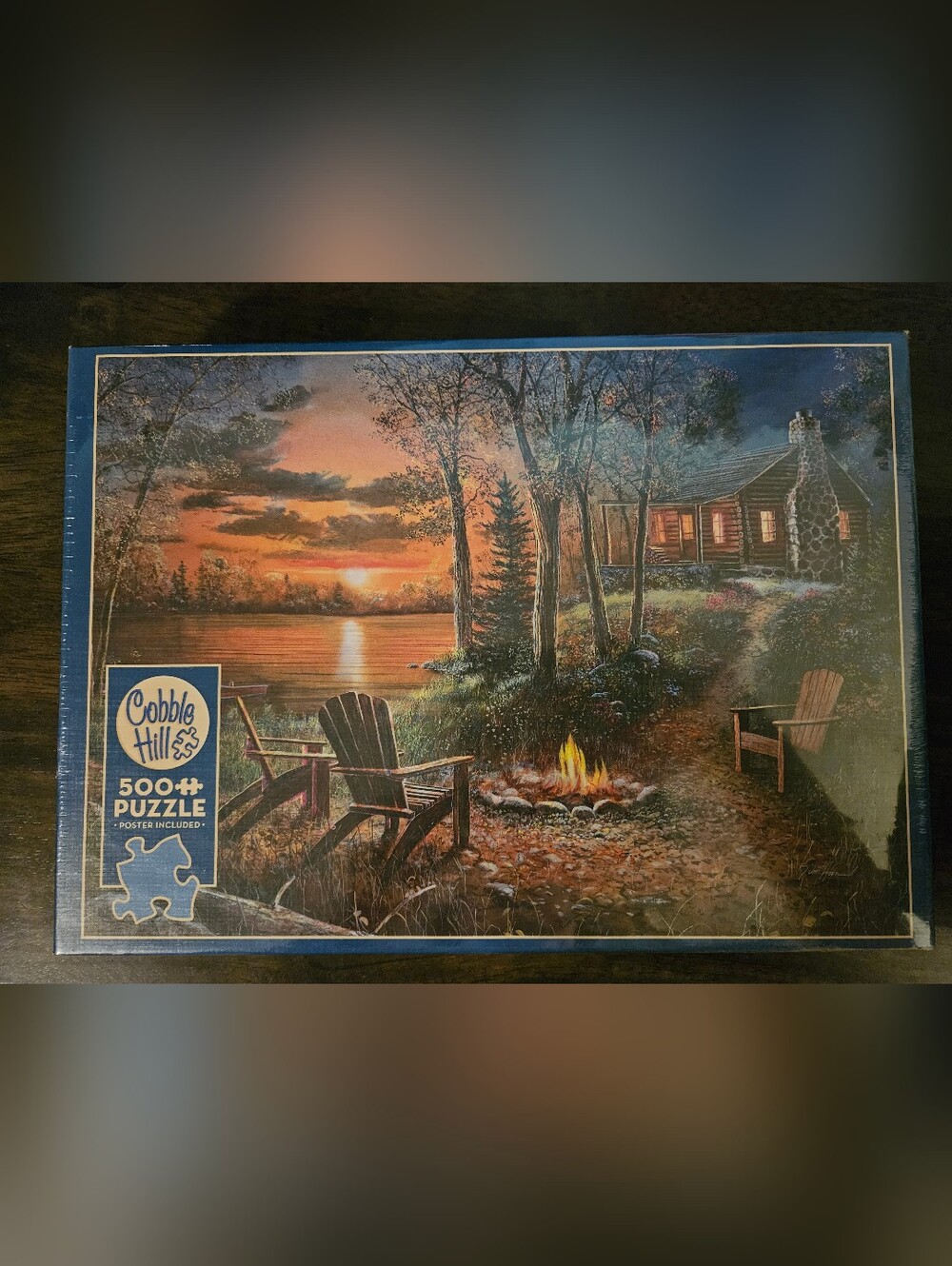 NWT Cobble Hill 500 Piece Puzzle - Fireside